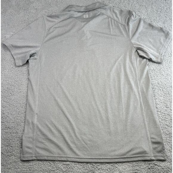 511 Tactical Gray Polo Shirt Snap Button Performance Size Large - Picture 9 of 12